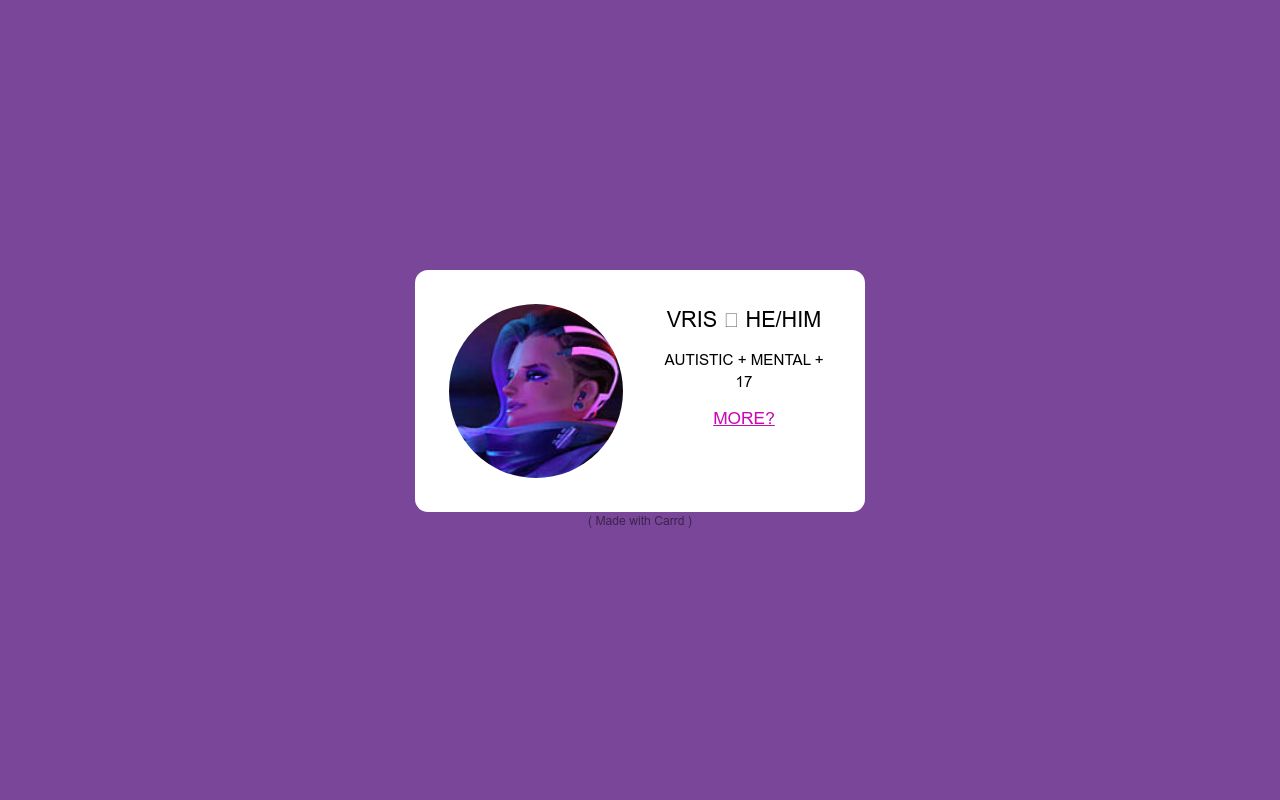 Carrd profile picture for @comedian